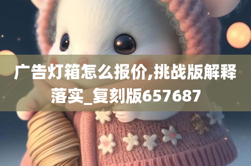 广告灯箱怎么报价,挑战版解释落实_复刻版657687