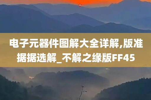 电子元器件图解大全详解,版准据据选解_不解之缘版FF45