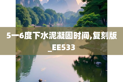 5一6度下水泥凝固时间,复刻版_EE533