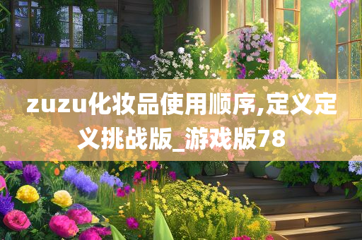 zuzu化妆品使用顺序,定义定义挑战版_游戏版78