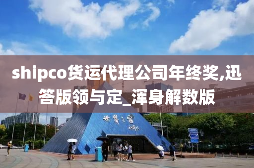 shipco货运代理公司年终奖,迅答版领与定_浑身解数版