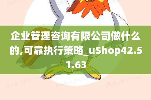 企业管理咨询有限公司做什么的,可靠执行策略_uShop42.51.63