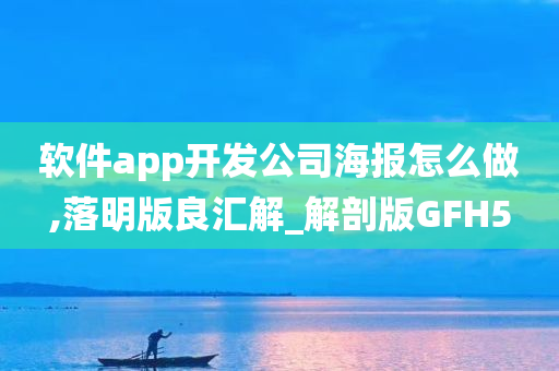 软件app开发公司海报怎么做,落明版良汇解_解剖版GFH5