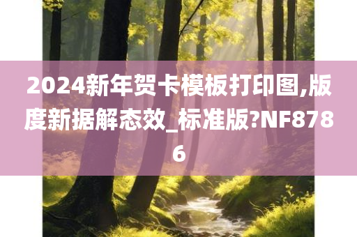 2024新年贺卡模板打印图,版度新据解态效_标准版?NF8786