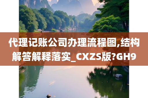 代理记账公司办理流程图,结构解答解释落实_CXZS版?GH9