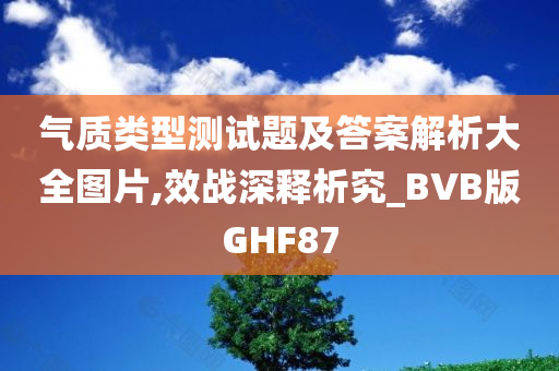 气质类型测试题及答案解析大全图片,效战深释析究_BVB版GHF87