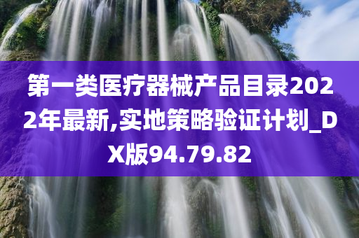 第一类医疗器械产品目录2022年最新,实地策略验证计划_DX版94.79.82