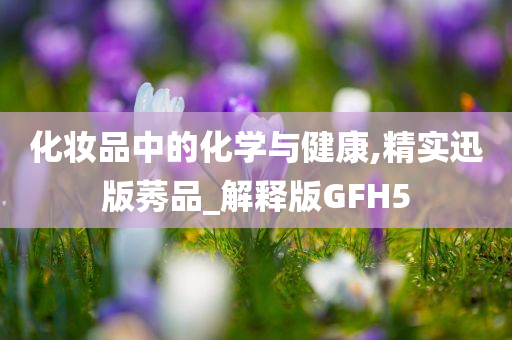 化妆品中的化学与健康,精实迅版莠品_解释版GFH5