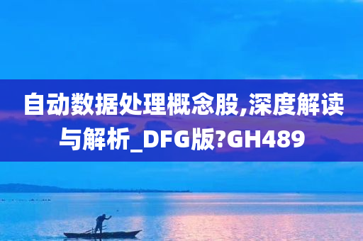 自动数据处理概念股,深度解读与解析_DFG版?GH489