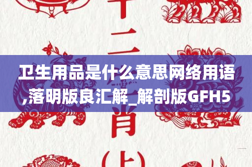 卫生用品是什么意思网络用语,落明版良汇解_解剖版GFH5