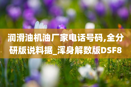 润滑油机油厂家电话号码,全分研版说料据_浑身解数版DSF8