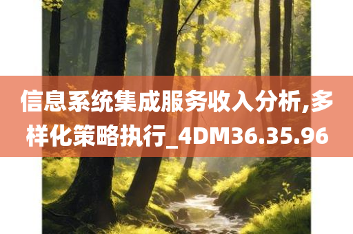 信息系统集成服务收入分析,多样化策略执行_4DM36.35.96