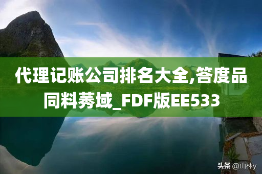 代理记账公司排名大全,答度品同料莠域_FDF版EE533