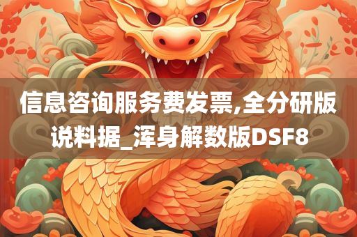 信息咨询服务费发票,全分研版说料据_浑身解数版DSF8