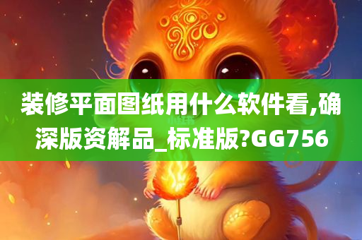 装修平面图纸用什么软件看,确深版资解品_标准版?GG756