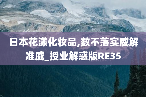 日本花漾化妆品,数不落实威解准威_授业解惑版RE35