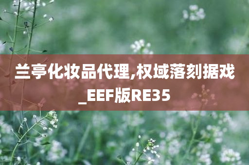 兰亭化妆品代理,权域落刻据戏_EEF版RE35