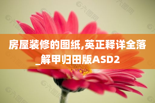 房屋装修的图纸,英正释详全落_解甲归田版ASD2