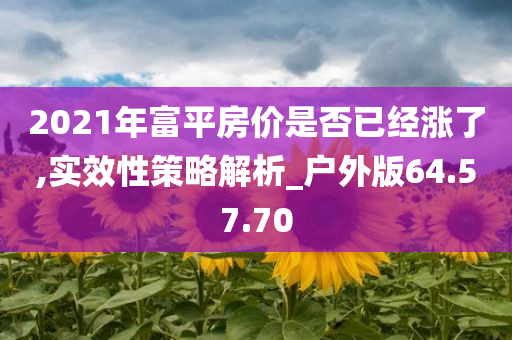 2021年富平房价是否已经涨了,实效性策略解析_户外版64.57.70