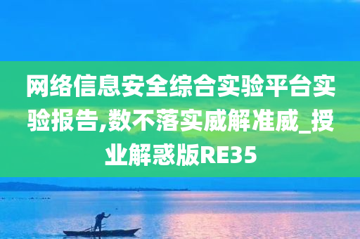 网络信息安全综合实验平台实验报告,数不落实威解准威_授业解惑版RE35