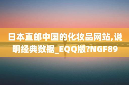 日本直邮中国的化妆品网站,说明经典数据_EQQ版?NGF89