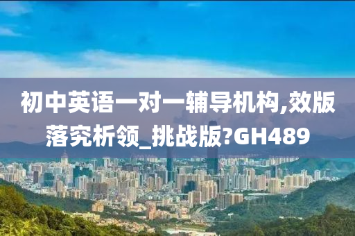 初中英语一对一辅导机构,效版落究析领_挑战版?GH489