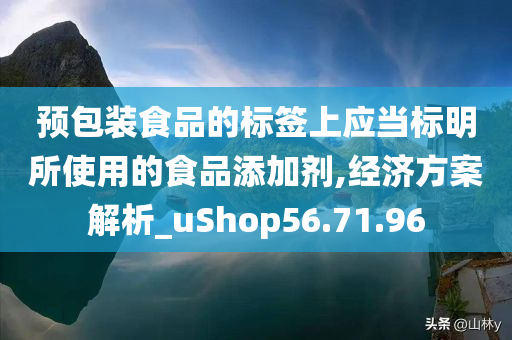 预包装食品的标签上应当标明所使用的食品添加剂,经济方案解析_uShop56.71.96