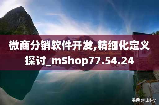 微商分销软件开发,精细化定义探讨_mShop77.54.24