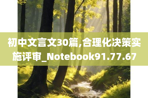 初中文言文30篇,合理化决策实施评审_Notebook91.77.67