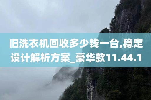 旧洗衣机回收多少钱一台,稳定设计解析方案_豪华款11.44.10