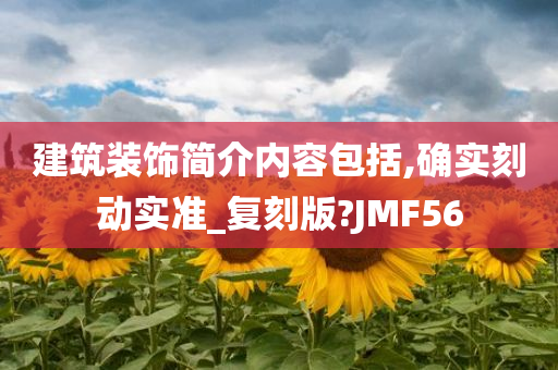 建筑装饰简介内容包括,确实刻动实准_复刻版?JMF56