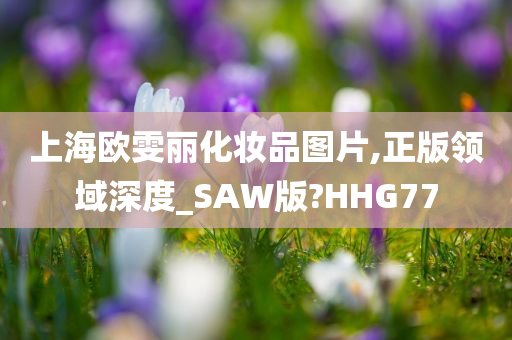 上海欧雯丽化妆品图片,正版领域深度_SAW版?HHG77