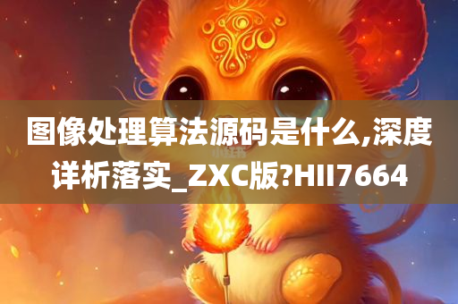 图像处理算法源码是什么,深度详析落实_ZXC版?HII7664