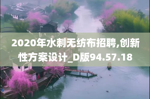 2020年水刺无纺布招聘,创新性方案设计_D版94.57.18