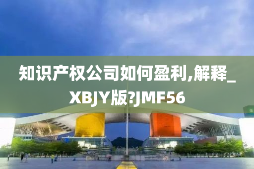 知识产权公司如何盈利,解释_XBJY版?JMF56