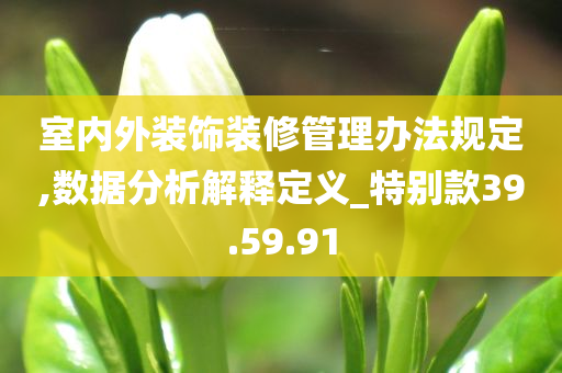 室内外装饰装修管理办法规定,数据分析解释定义_特别款39.59.91