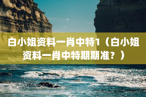 白小姐资料一肖中特1（白小姐资料一肖中特期期准？）