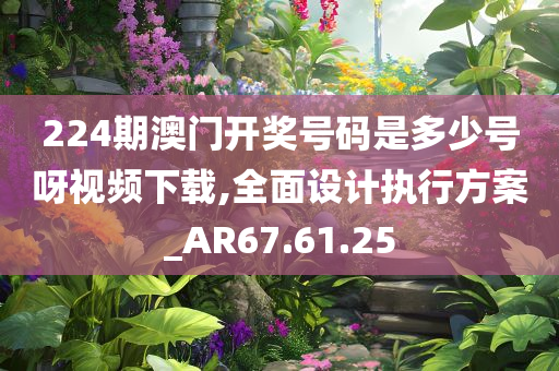 224期澳门开奖号码是多少号呀视频下载,全面设计执行方案_AR67.61.25