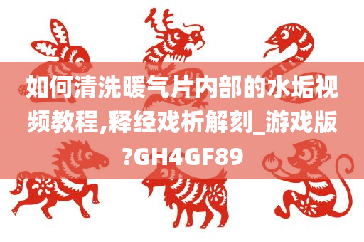 如何清洗暖气片内部的水垢视频教程,释经戏析解刻_游戏版?GH4GF89