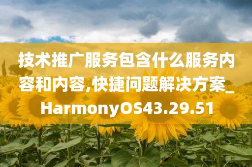 技术推广服务包含什么服务内容和内容,快捷问题解决方案_HarmonyOS43.29.51