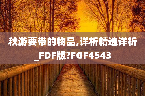 秋游要带的物品,详析精选详析_FDF版?FGF4543