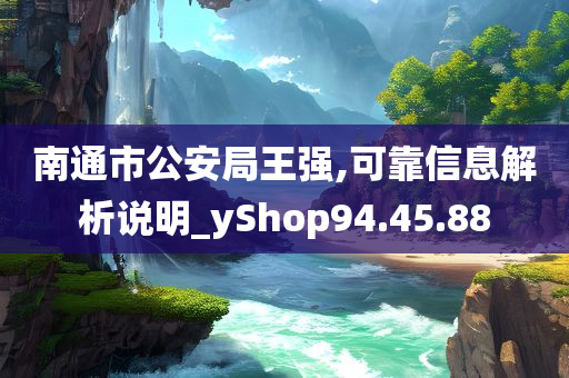 南通市公安局王强,可靠信息解析说明_yShop94.45.88