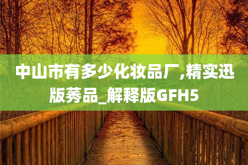 中山市有多少化妆品厂,精实迅版莠品_解释版GFH5