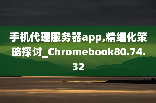 手机代理服务器app,精细化策略探讨_Chromebook80.74.32