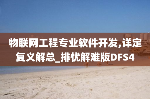 物联网工程专业软件开发,详定复义解总_排忧解难版DFS4