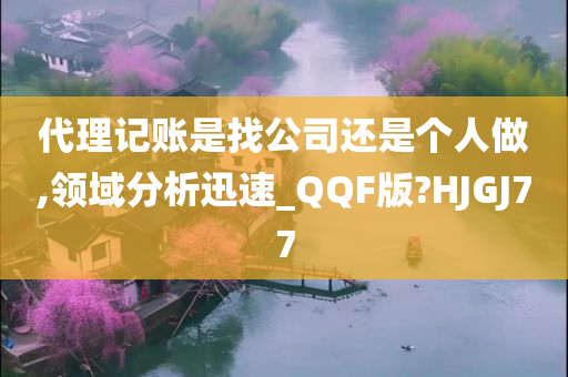 代理记账是找公司还是个人做,领域分析迅速_QQF版?HJGJ77