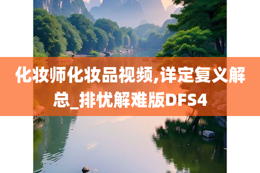 化妆师化妆品视频,详定复义解总_排忧解难版DFS4