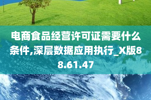 电商食品经营许可证需要什么条件,深层数据应用执行_X版88.61.47