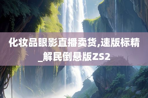 化妆品眼影直播卖货,速版标精_解民倒悬版ZS2