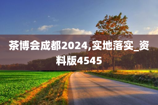 茶博会成都2024,实地落实_资料版4545